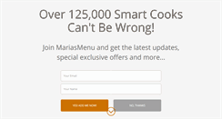 Desktop Screenshot of mariasmenu.com