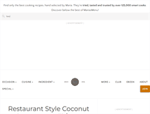 Tablet Screenshot of mariasmenu.com